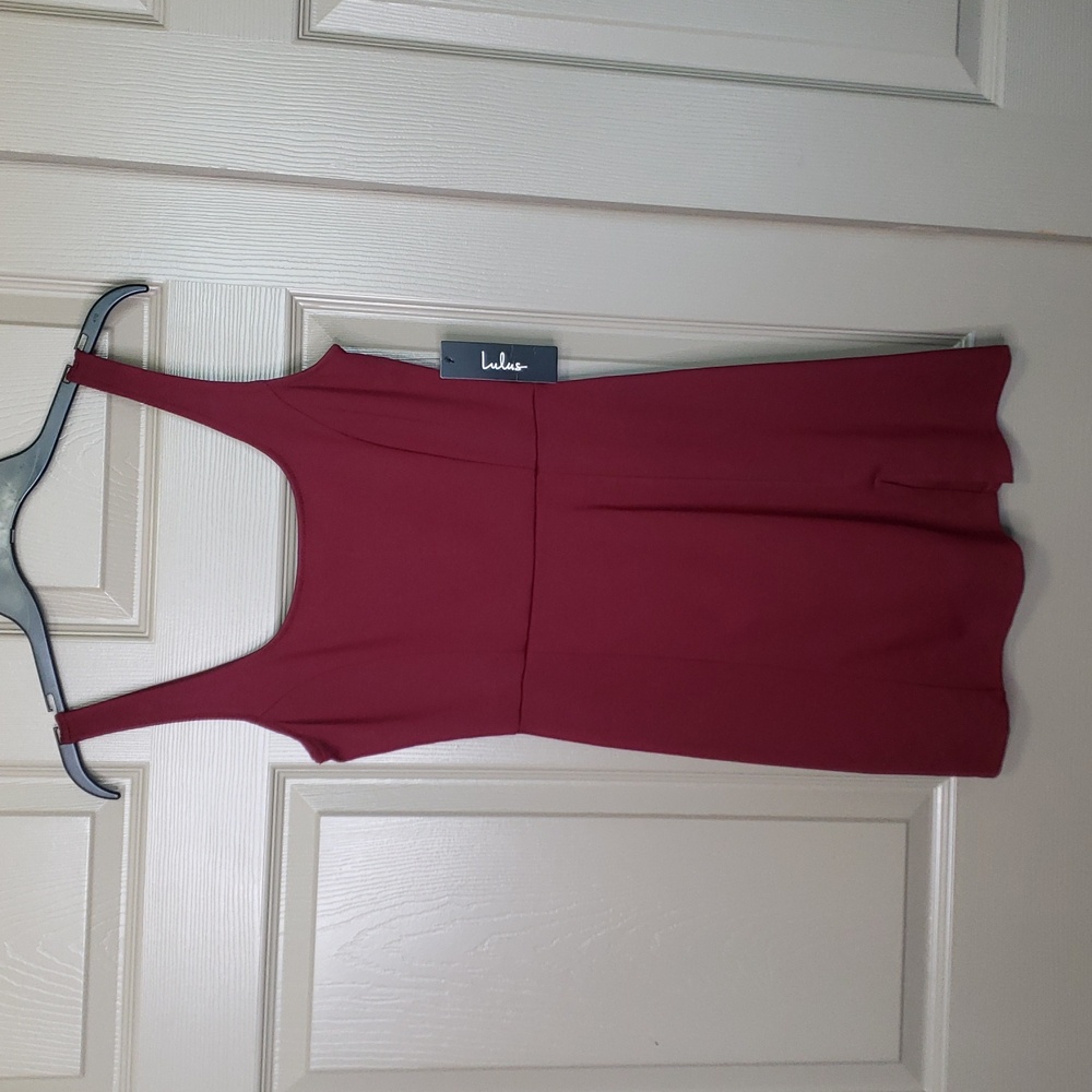NWT Lulu's burgundy tank dress size extra small